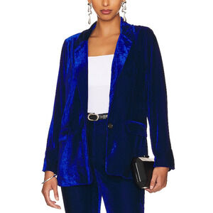 Bcbgeneration 'Velvet' Blue Velour Blazer Size S - NWT